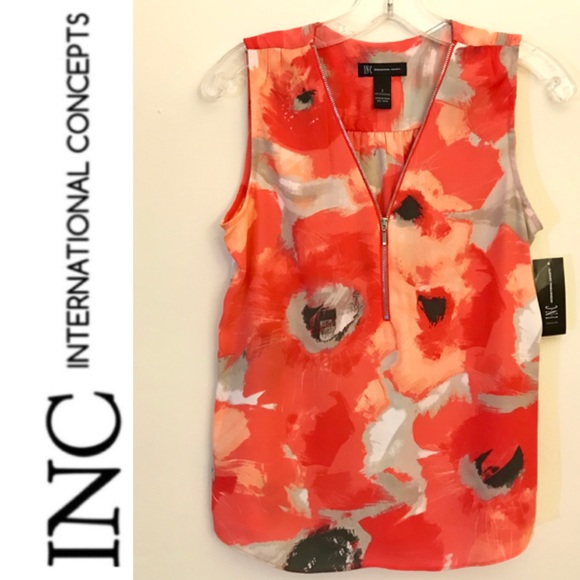 INC International Concepts Tops - I N C International Concepts Multi-Colored Blouse